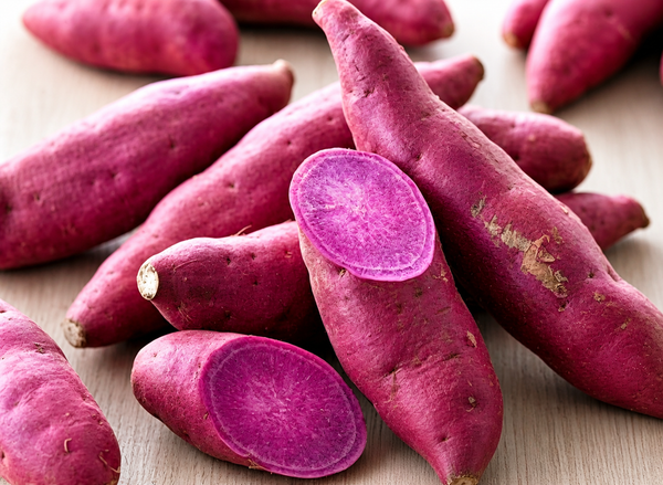 Purple Sweet Potato Starter Live Plants - 4 Rooted Slips