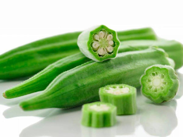 Okra Abelmoschus Esculentus Starter Live Plants - 4 Seedlings